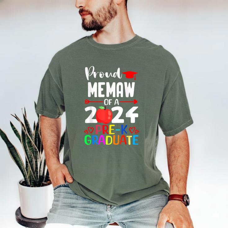 Proud MEMAW Of 2024 Pre-K Graduation Graduate Senior 2024 Men's Comfort Colors T-Shirt