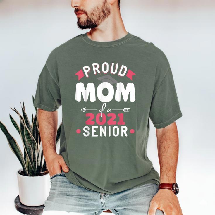 Proud Mom Of a 2021 Senior Year School Graduation Party Men's Comfort Colors T-Shirt