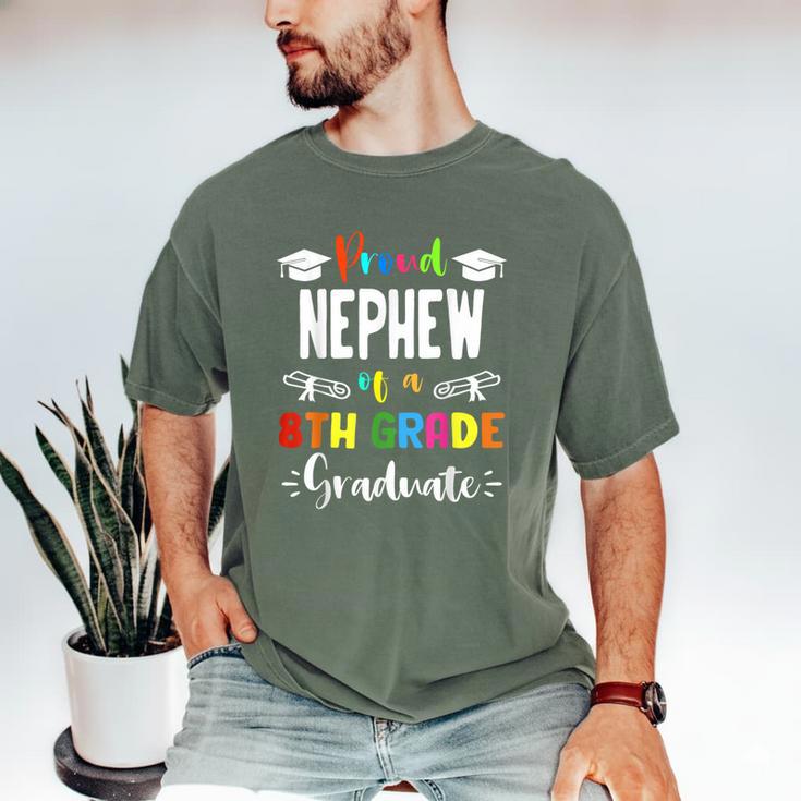 Proud NEPHEW Of A 8th Grade Graduate Graduation 2024 Class Men's Comfort Colors T-Shirt