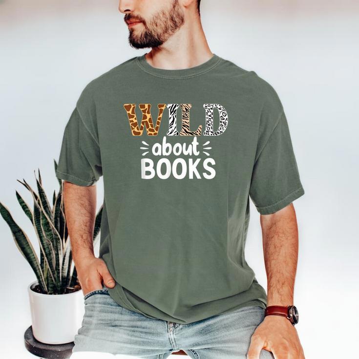 Reading Lover Wild About Books Reading Books And Bookworm Men's Comfort Colors T-Shirt