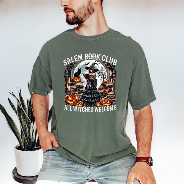 Salem Book Club Gothic Witch Vintage Halloween Art Men's Comfort Colors T-Shirt