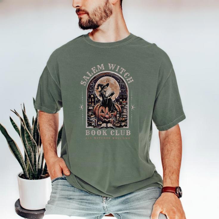Salem Witch Book Club All Witches Welcome Spooky Halloween Men's Comfort Colors T-Shirt