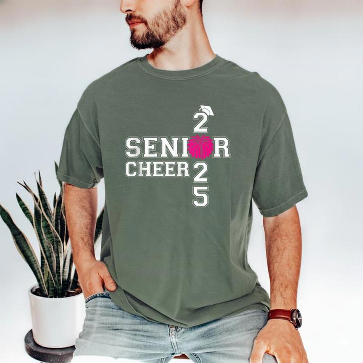Senior Cheerleader Cheer Class Of 2025 Graduation Graduate Men's Comfort Colors T-Shirt