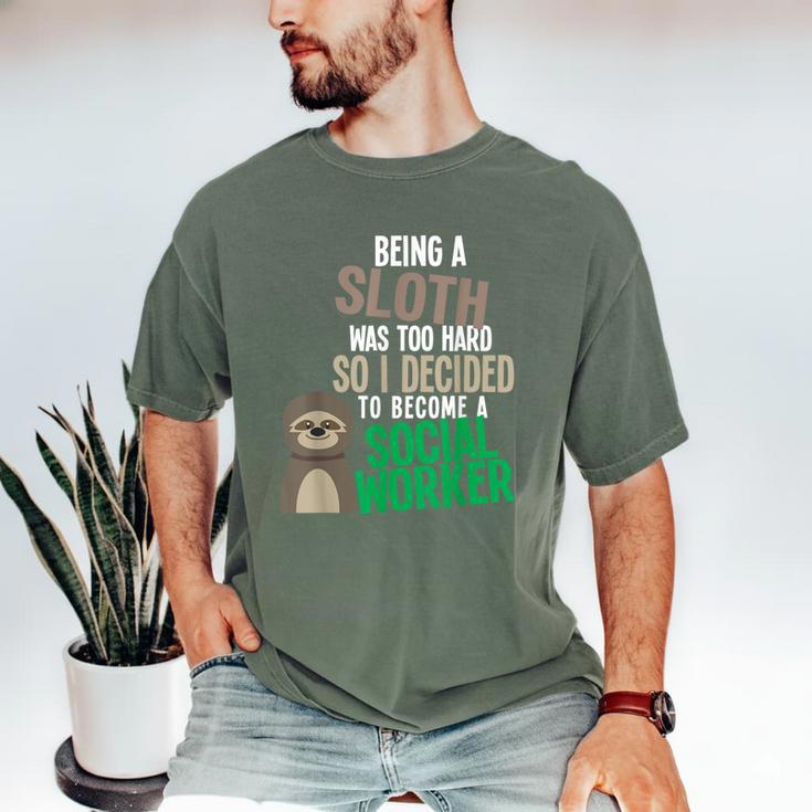 Social Work Student Masters Degree Graduation Men's Comfort Colors T-Shirt
