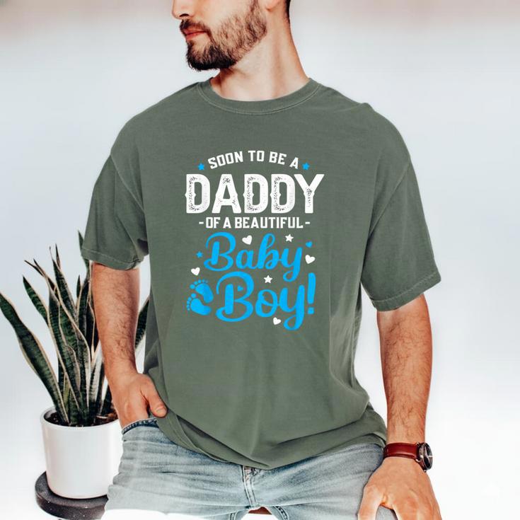Soon To Be A Daddy Of A Baby Boy New Dad Expecting Father Men's Comfort Colors T-Shirt