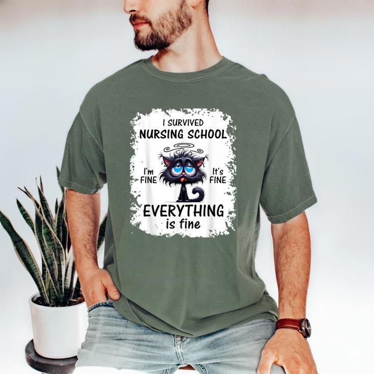 I Survived Nursing School Graduation 2025 Men's Comfort Colors T-Shirt