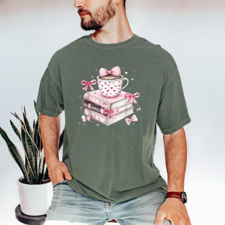 Teacher Valentine's Day All Booked For Valentines Reading Men's Comfort Colors T-Shirt