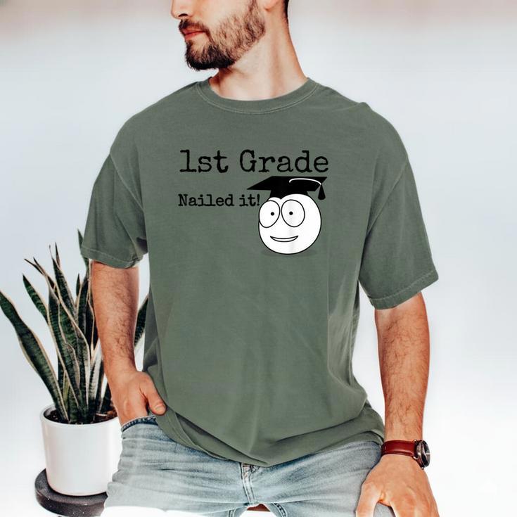 1st Grade Nailed It Kids Graduation TShirt Second Grade Men's Comfort Colors T-Shirt