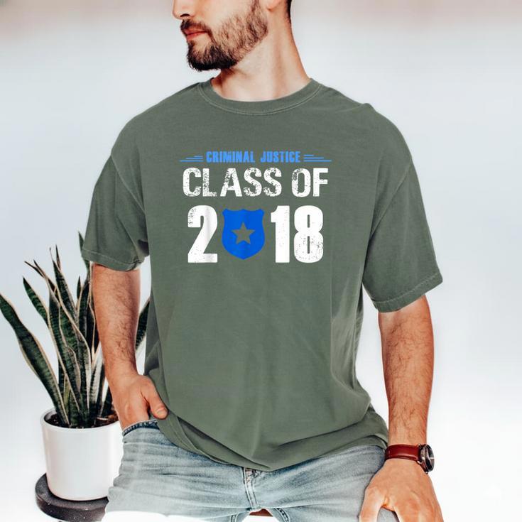 2018 Criminal Justice Graduation Shirt Criminal Justice Men's Comfort Colors T-Shirt