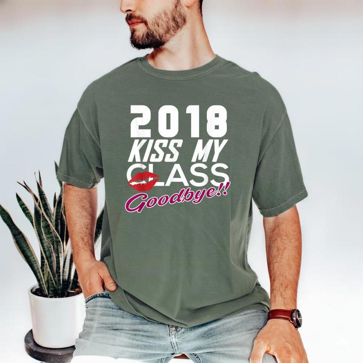 2018 Kiss My Class Goodbye Graduation Men's Comfort Colors T-Shirt