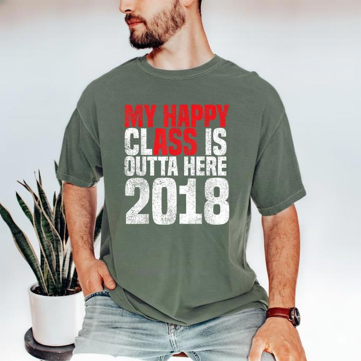 2018 Senior Graduation My Happy Class Shirt Men's Comfort Colors T-Shirt