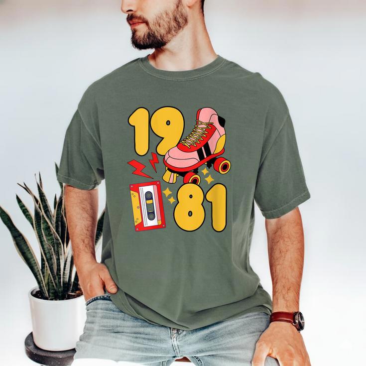 80s Vibes Mixed Tapes & Roller Skates 1981 Nostalgia Retro Men's Comfort Colors T-Shirt 80s Vibes Mixed Tapes & Roller Skates 1981 Nostalgia Retro Men's Comfort Colors T-Shirt