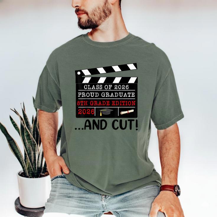 8th Grade Graduation 2026 Graduate Clapperboard Men's Comfort Colors T-Shirt