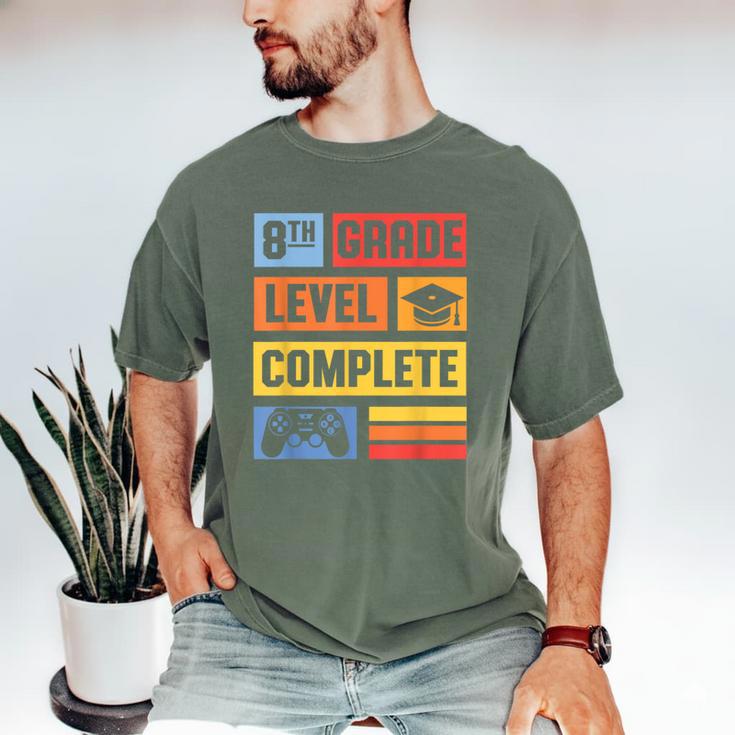 8th Grade Graduation Shirt 2024 Gamer Level Eighth Birthday Men's Comfort Colors T-Shirt