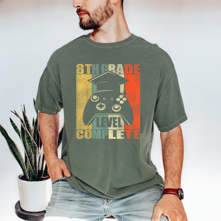 8th Grade Level Complete Gamer Class Of 2024 Graduation Men's Comfort Colors T-Shirt