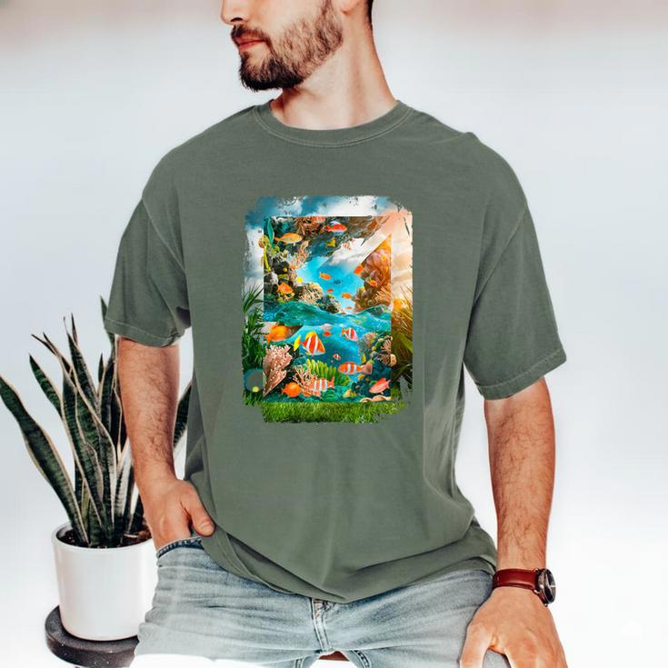 Aqua In The Skies Frutiger Aero Men's Comfort Colors T-Shirt Aqua In The Skies Frutiger Aero Men's Comfort Colors T-Shirt