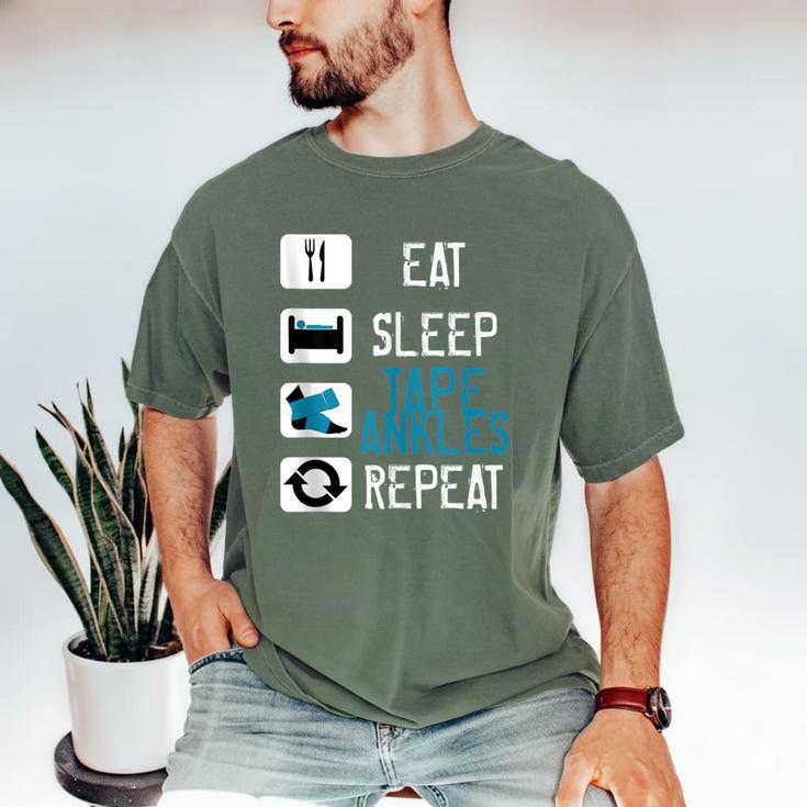 Athletic Trainer Eat Sleep Tape Ankles Graduation Men's Comfort Colors T-Shirt