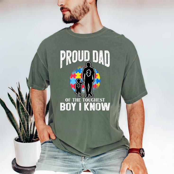 Autism Awareness For Proud Dad Support Autistic Kids Men's Comfort Colors T-Shirt