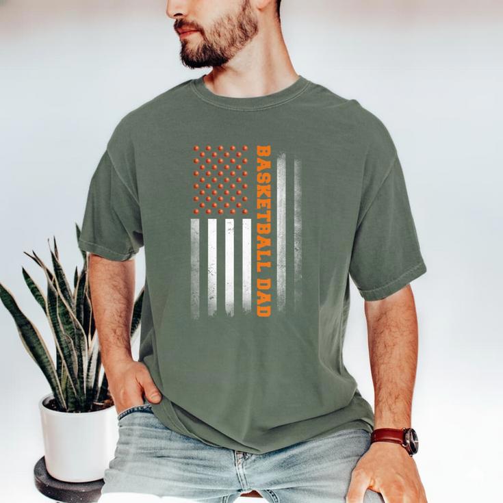 Basketball Dad USA US Flag Basketball Men Men's Comfort Colors T-Shirt