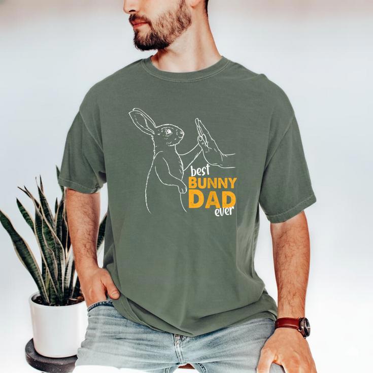 Best Bunny Dad Ever Rabbit Daddy Bunny Father Bunny Men's Comfort Colors T-Shirt