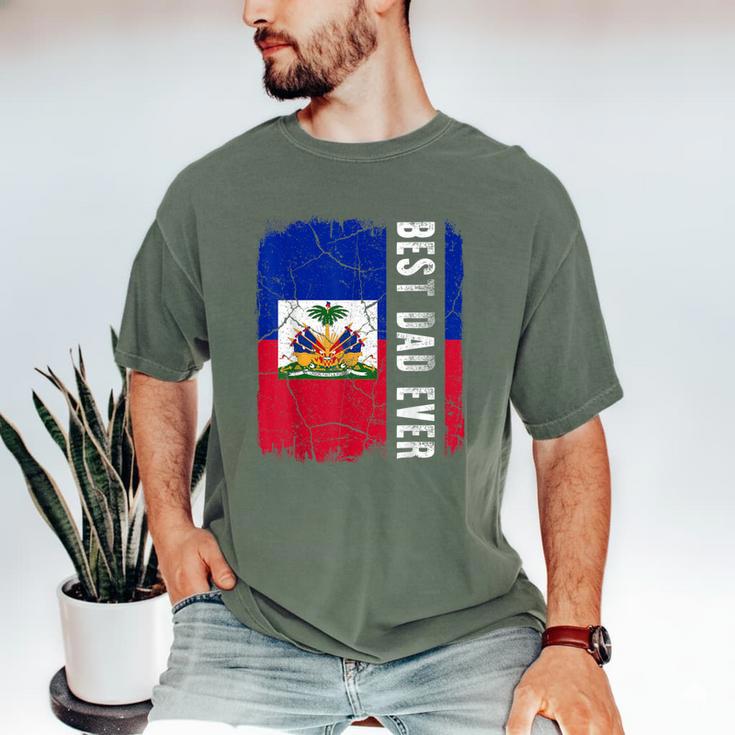 Best Haitian Dad Ever Haiti Daddy Father's Day Men's Comfort Colors T-Shirt