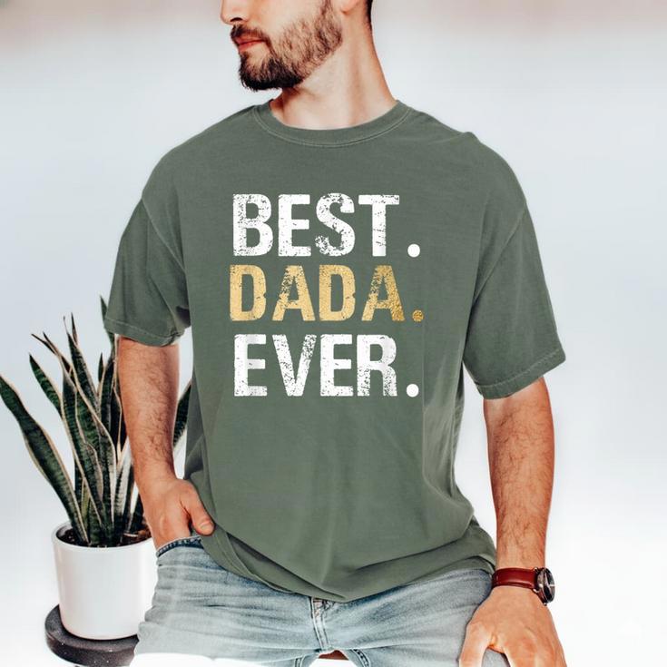 Birthday Fathers Day Christmas For Dada Dada From Granddaughter Grandson Best Dada Men's Comfort Colors T-Shirt