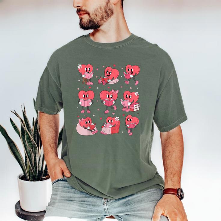All Booked For Valentine Book Teacher Kids Girls Boys Men's Comfort Colors T-Shirt