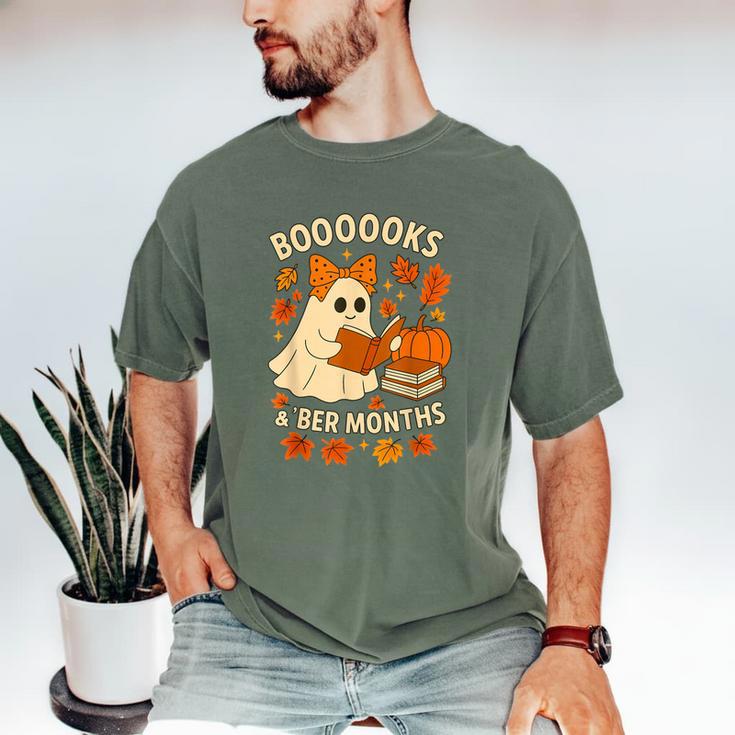 Books And BER Months Fall Librarian Reading Halloween Men's Comfort Colors T-Shirt Books And BER Months Fall Librarian Reading Halloween Men's Comfort Colors T-Shirt