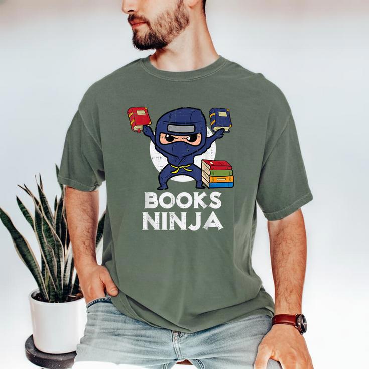 Books Ninja Read Reading Librarian Book Toddler Boys Kids Men's Comfort Colors T-Shirt Books Ninja Read Reading Librarian Book Toddler Boys Kids Men's Comfort Colors T-Shirt