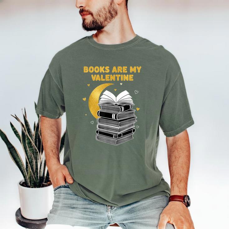 Books Are My Valentine Cute Book Lover Valentine's Day Men's Comfort Colors T-Shirt
