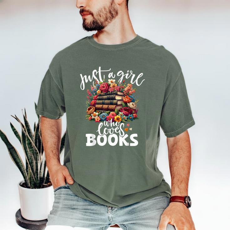 Bookworm For Women Just A Girl Who Loves Books Men's Comfort Colors T-Shirt