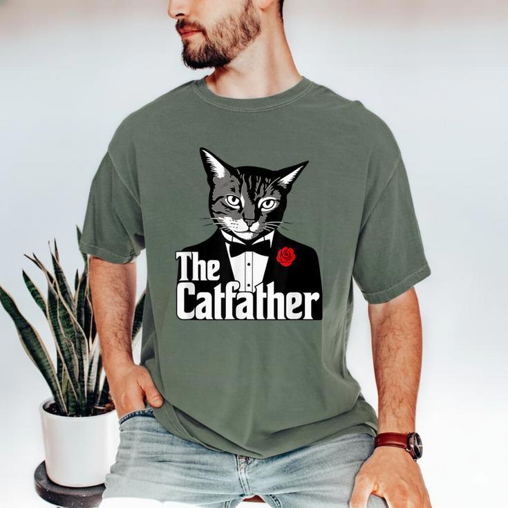The Cat Father Cool Cat Dad Cat Lovers Men's Comfort Colors T-Shirt The Cat Father Cool Cat Dad Cat Lovers Men's Comfort Colors T-Shirt