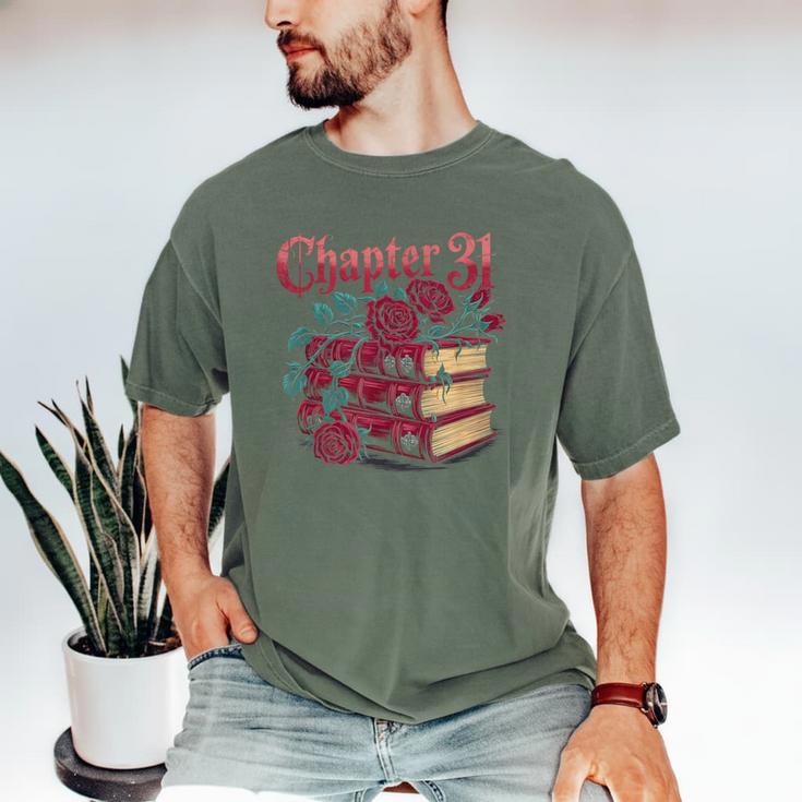 Chapter 31 Gothic 31st Birthday Book Lover Dark Romance Men's Comfort Colors T-Shirt