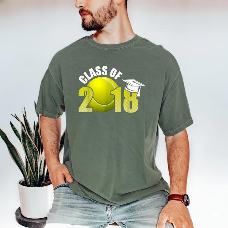 Class Of 2018 Shirts Graduation Senior Tennis Shirt Men's Comfort Colors T-Shirt