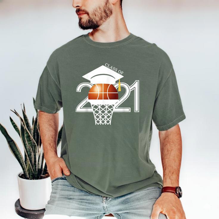 Class 2021 Graduation Senior Basketball Player Men's Comfort Colors T-Shirt