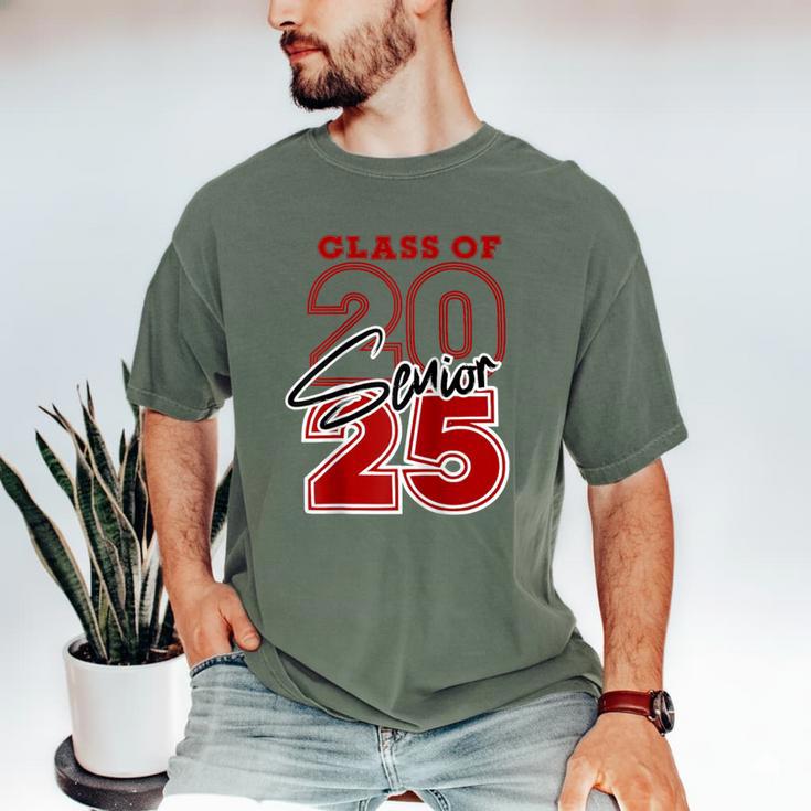 Class Of 2025 Senior 2025 Graduation Red Raglan Baseball Tee Men's Comfort Colors T-Shirt