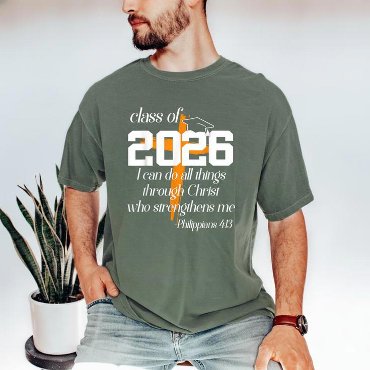 Class Of 2026 Christian Graduation Senior Graduate Men's Comfort Colors T-Shirt