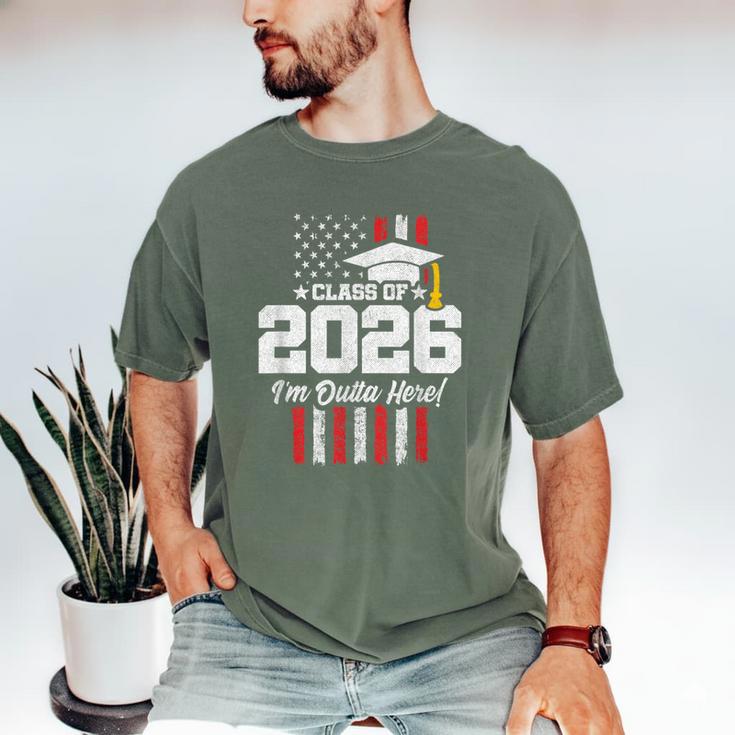 Class Of 2026 Senior Graduation American Flag Senior 2026 Men's Comfort Colors T-Shirt