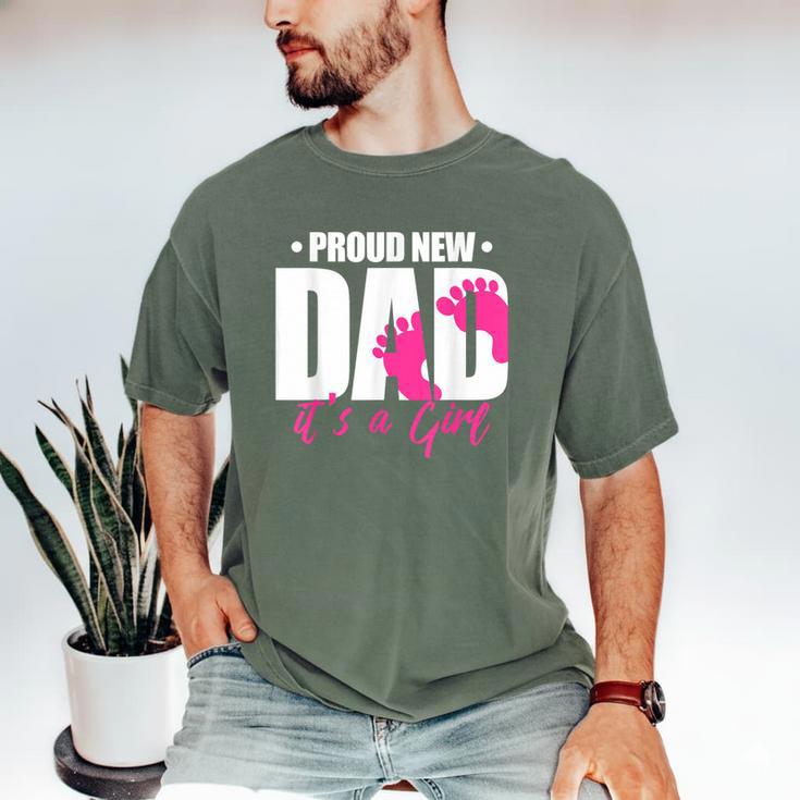Cool Parent Apparel Proud New Dad It's A Girl Classic Fit Short Sleeve Crew Neck T-Shirt Small Men's Comfort Colors T-Shirt