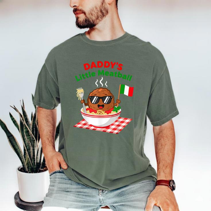 Couple Daddy's Little Meatball Italian Men Men's Comfort Colors T-Shirt