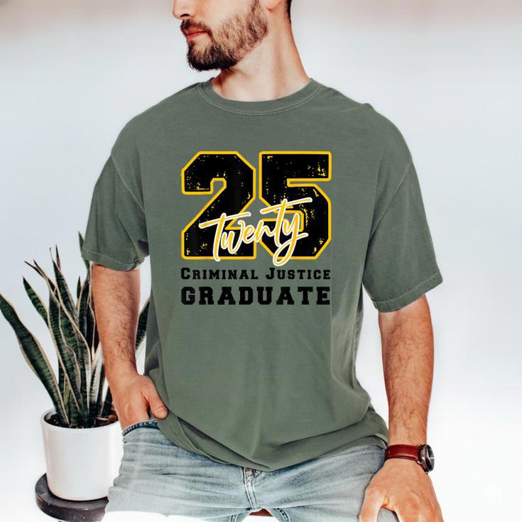 Criminal Justice Graduate Graduated Class Of 2025 Graduation Men's Comfort Colors T-Shirt
