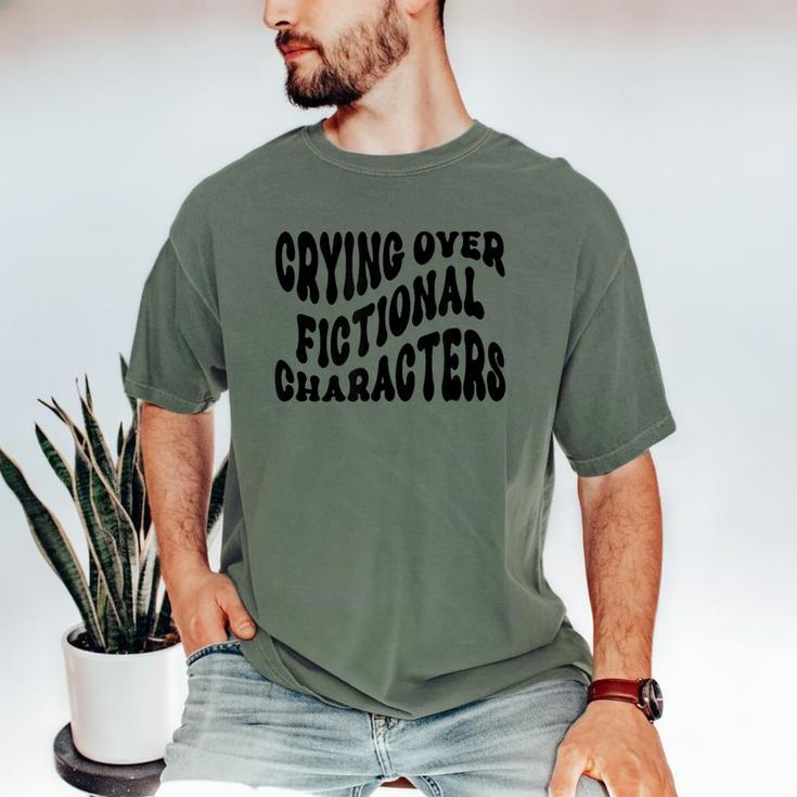 Crying Over Fictional Characters Book Lovers Men's Comfort Colors T-Shirt