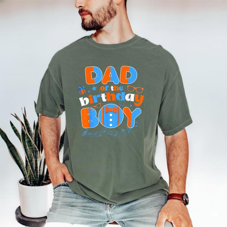 Dad Of The Birthday Boy Matching Family Blippy Men's Comfort Colors T-Shirt Dad Of The Birthday Boy Matching Family Blippy Men's Comfort Colors T-Shirt
