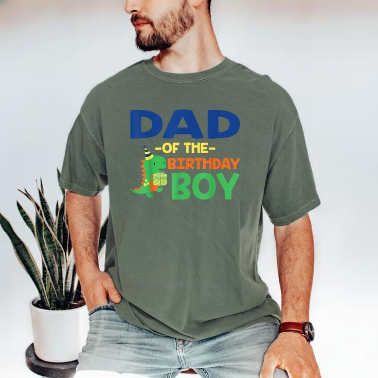 Dad Of The Birthday For Boy Saurus Rex Dinosaur Party Men's Comfort Colors T-Shirt