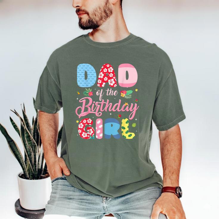 Dad Of The Birthday Girl Family Summer Beach Birthday Party Men's Comfort Colors T-Shirt
