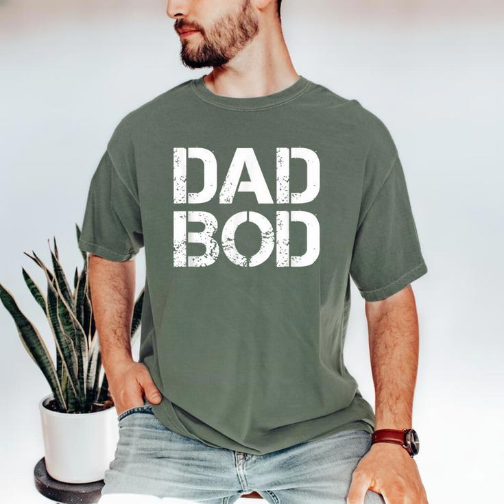 Dad BOD Rough Strong 90s Stencil Text Men's Comfort Colors T-Shirt