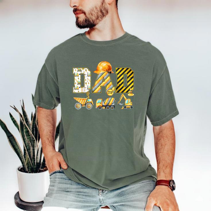Dad Construction Excavator Kids Matching Family Party Men's Comfort Colors T-Shirt