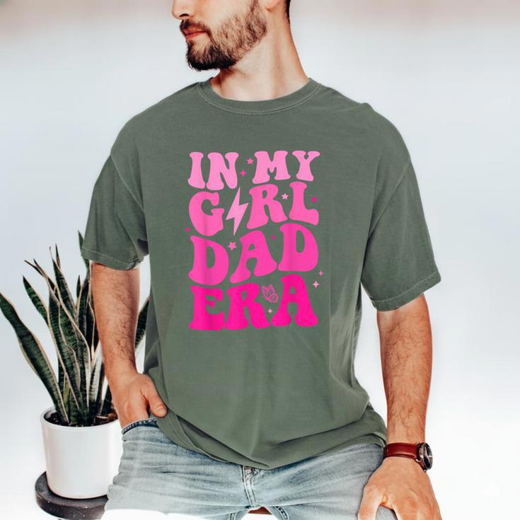 In My Dad Era Girl Groovy Retro Papa Fathers Day Men's Comfort Colors T-Shirt