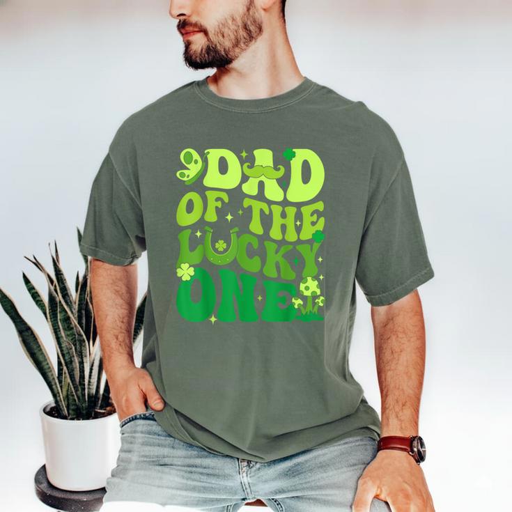 Dad Of The Lucky One Saint Patrick's Day Children Birthday Men's Comfort Colors T-Shirt Dad Of The Lucky One Saint Patrick's Day Children Birthday Men's Comfort Colors T-Shirt