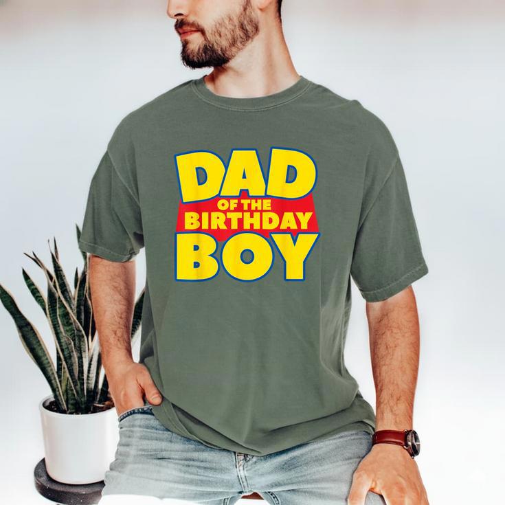 Dad Of The Toy Birthday Boy Story Theme B-Day Men's Comfort Colors T-Shirt